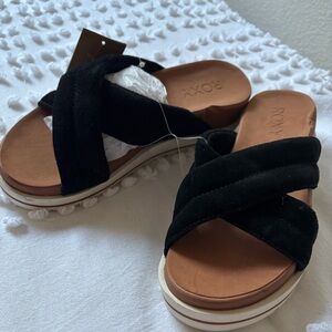 Roxy Black Slide Sandals